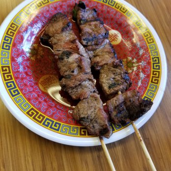 Palace Saimin - BBQ Meat sticks - Japanese Near Me - Honolulu, Hawaii