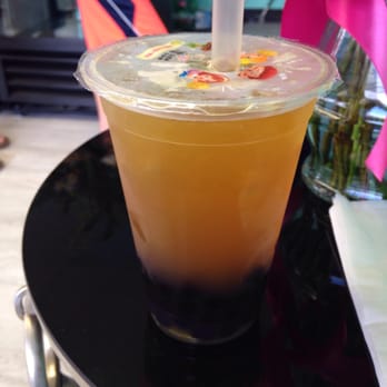 Boba Cafe - Green tea passion fruit with boba - Bubble Tea Near Me - Ewa Beach, Hawaii Boba Cafe - Green tea passion fruit with boba - Bubble Tea Near Me - Ewa Beach, Hawaii