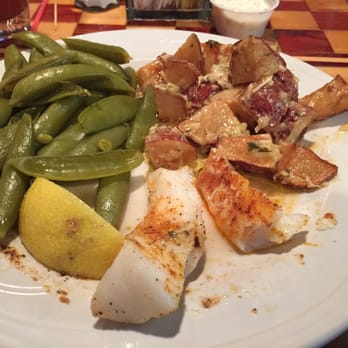 Dead Bear Brewing - COD dinner with red potatoes and snap peas  The cod is outstanding and the potatoes or mouth watering - Breweries Near Me - Grayling, Michigan
