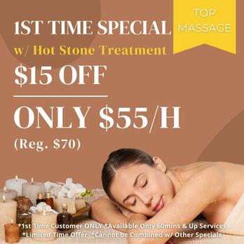 TOP Massage - Walk-in & Appointment Welcome - Massage Near Me - Manassas, Virginia