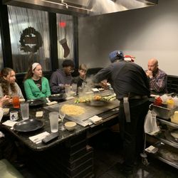 Noboru Japanese Steakhouse & Sushi Bar - The chef at work.