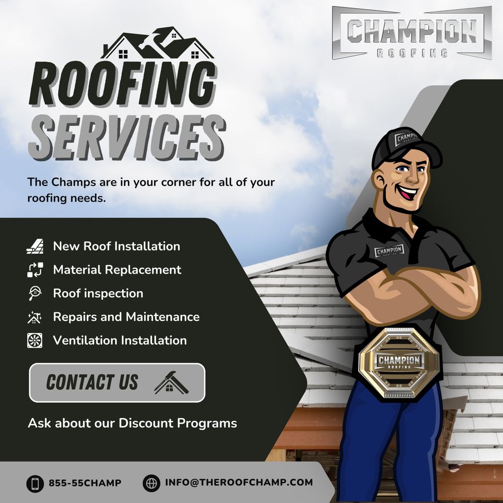 Slide of Champion Roofing