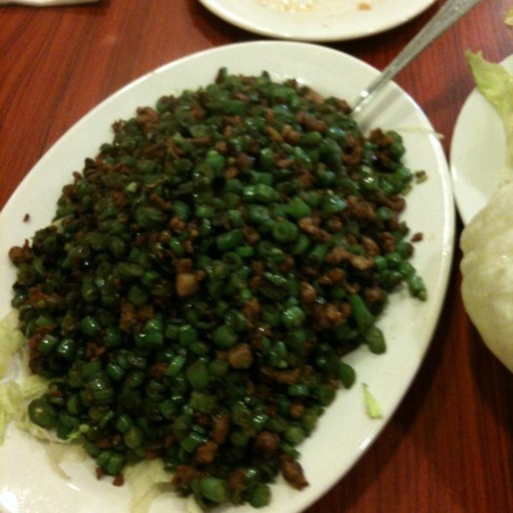 Wing's Kitchen - Minced pork with lau choi - Chinese Near Me - Boston, Massachusetts Wing's Kitchen - Minced pork with lau choi - Chinese Near Me - Boston, Massachusetts