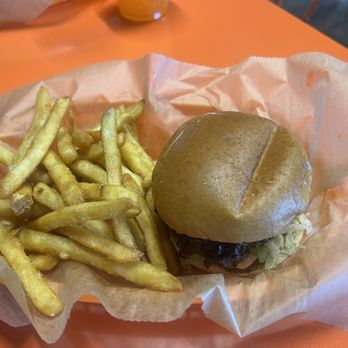 Bigfoot Burger - Olive burger amazing!!! Brussels spouts fantastic too. - Food Trucks Near Me - Grand Rapids, Michigan