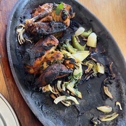 Chillies Tandoori - Tandoori Chicken. Came out sizzling