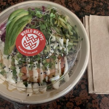 World Wrapps - Samurai Salmon bowl - Wraps Near Me - Santa Clara, California World Wrapps - Samurai Salmon bowl - Wraps Near Me - Santa Clara, California