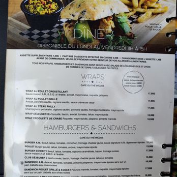 A.M. Déjeuner -  the menu - Breakfast & Brunch Near Me - Rosemère, Quebec