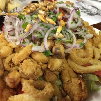 El Chalan Restaurant - Fried seafood platter (jalea). - Latin American Near Me - Miami, Florida