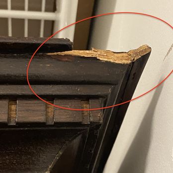 FlatRate Moving - Damage to the bookcase - Movers Near Me FlatRate Moving - Damage to the bookcase - Movers Near Me