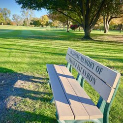 Pontiac Country Club - Number 16 with the Frank & Pat Syron memorial bench at Pontiac Country Club.