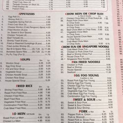 China King - Updated menu