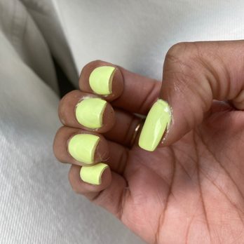 Platinum Nail Spa - The nails they let me walk out with & made me pay for. - Nail Salons Near Me - Ashburn, Virginia