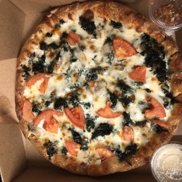 Spinach Alfredo Pizza