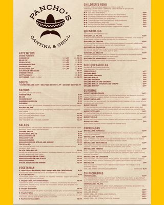 Menu photo 2 Pancho’s Cantina & Grill Brandon, MS