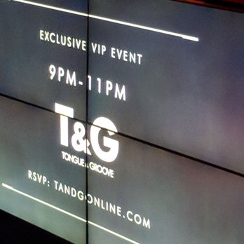 Tongue & Groove - Large screen in the club. - Dance Clubs Near Me - Atlanta, Georgia Tongue & Groove - Large screen in the club. - Dance Clubs Near Me - Atlanta, Georgia