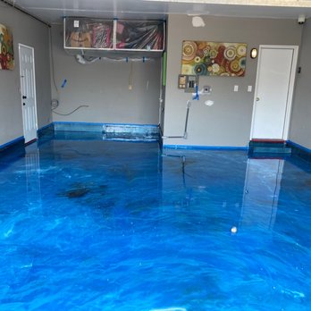 Decorative Concrete Restoration - Walk across this epoxy dream. - Flooring Near Me
