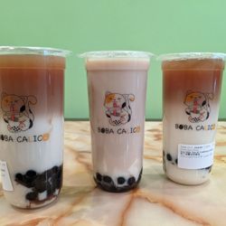 Boba Calico - Soy milk tea with pudding and boba