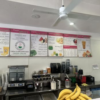 Fruit Wonders - Full Menu - Juice Bars & Smoothies Near Me - Palm Springs, California Fruit Wonders - Full Menu - Juice Bars & Smoothies Near Me - Palm Springs, California