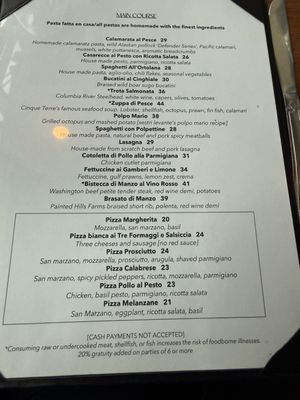 Menu photo 3 Cinque Terre Ristorante Seattle, WA