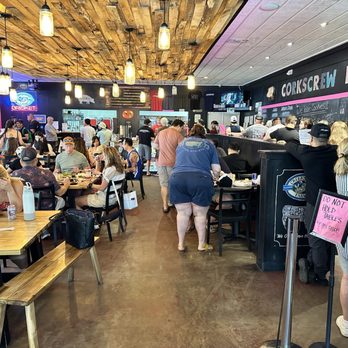 CorkScrew BBQ - Inside seating and Line - Barbeque Near Me - Spring, Texas