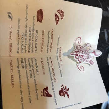 Buvette - Menu 06/2018 - French Near Me - New York, New York