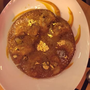 China Chilcano - Cumin lattice and real gold (!!!) topped lamb dumplings  amazing!! - Peruvian Near Me - Washington, DC, District of Columbia