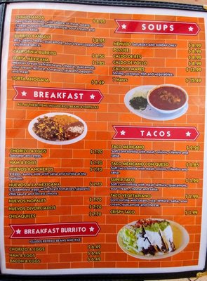 Menu photo 7 Los Portales Taqueria Concord, CA