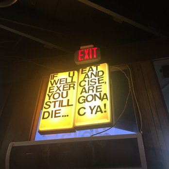 Twisted Root Burger - Exit sign - Burgers Near Me - Dallas, Texas Twisted Root Burger - Exit sign - Burgers Near Me - Dallas, Texas