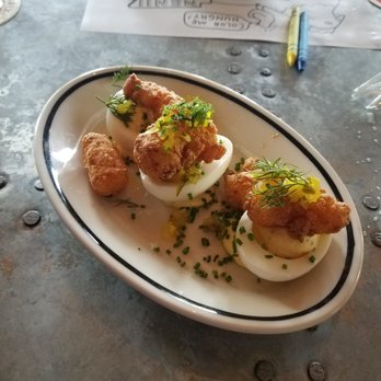 La Lucha - Deviled eggs - Seafood Near Me - Houston, Texas