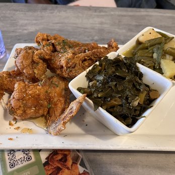 Soule - Hot honey wings, greens and green beans - Cajun/Creole Near Me - Chicago, Illinois