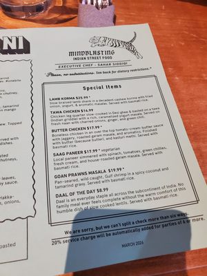 Menu photo 3 Chai Pani Decatur, GA