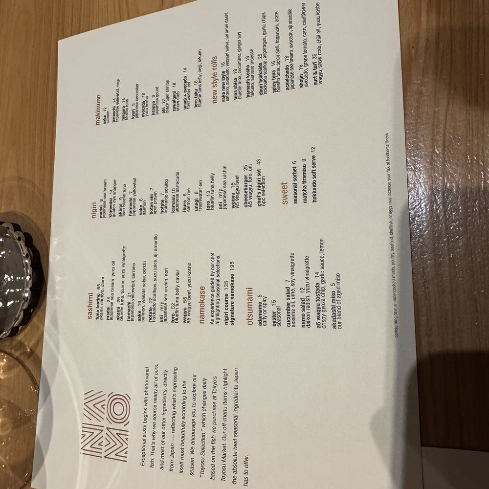 Namo - Dec 2025 menu - Japanese Near Me - Dallas, Texas Namo - Dec 2025 menu - Japanese Near Me - Dallas, Texas