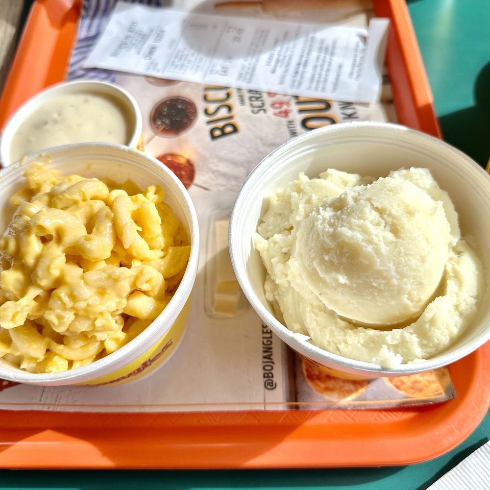 Bojangles - two bowls of macaroni and cheese - Southern Near Me - Raleigh, North Carolina Bojangles - two bowls of macaroni and cheese - Southern Near Me - Raleigh, North Carolina