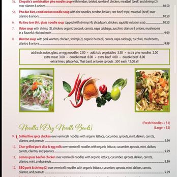 Chopstix - Menu - Vietnamese Near Me - Seaside, California Chopstix - Menu - Vietnamese Near Me - Seaside, California