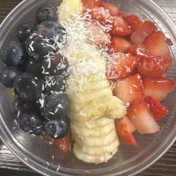 Field Of Greens - FLAG BOWL with almond butter and no honey drizzle