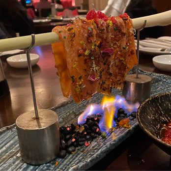 Karma Burlington - Salmon on fire - Asian Fusion Near Me - Burlington, Massachusetts Karma Burlington - Salmon on fire - Asian Fusion Near Me - Burlington, Massachusetts