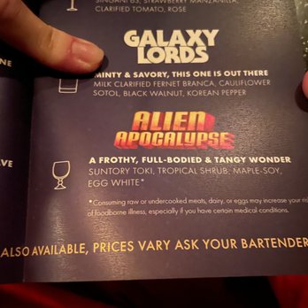Retrograde - Next time we want to try the Alien Apocalypse - Speakeasies Near Me - Denver, Colorado Retrograde - Next time we want to try the Alien Apocalypse - Speakeasies Near Me - Denver, Colorado