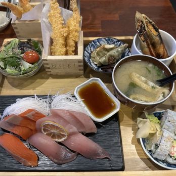 Nori Japanese Restaurant - Sashimi & Sushi Lunch Special ($23): this or the veg special for healthiest dish set! - Japanese Near Me - Nanaimo, British Columbia Nori Japanese Restaurant - Sashimi & Sushi Lunch Special ($23): this or the veg special for healthiest dish set! - Japanese Near Me - Nanaimo, British Columbia
