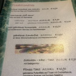 Traunstein - Speisekarte Landhotel Traunstein