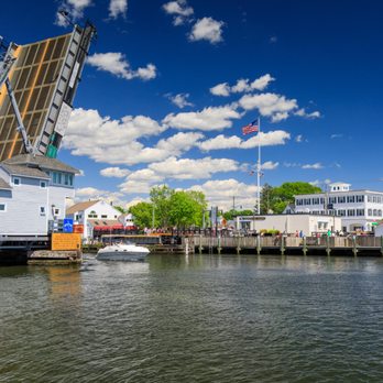 Mystic River Bascule Bridge - Bridge from Dock - Landmarks & Historical Buildings Near Me - Mystic, Connecticut Mystic River Bascule Bridge - Bridge from Dock - Landmarks & Historical Buildings Near Me - Mystic, Connecticut