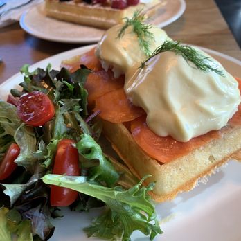 Nero Waffles - Eggs Benedict waffle style :) - Waffles Near Me - Vancouver, British Columbia Nero Waffles - Eggs Benedict waffle style :) - Waffles Near Me - Vancouver, British Columbia