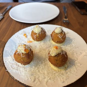 Piccino Presidio - Corn arancini - Italian Near Me - San Francisco, California Piccino Presidio - Corn arancini - Italian Near Me - San Francisco, California
