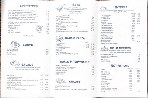 Menu photo 1 Fratelli's Pizzeria Flushing, NY