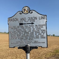 Mason and Dixon Line 105th Mile Stone - Mason and Dixon Line 105th Mile Stone, Hagerstown MD