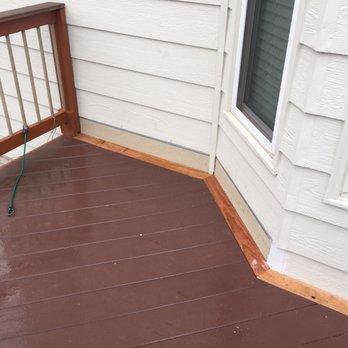 Top-Notch Professional Services - Repaired ledger on deck. Photo is before painting new redwood to match existing decking. - General Contractors Near Me Top-Notch Professional Services - Repaired ledger on deck. Photo is before painting new redwood to match existing decking. - General Contractors Near Me