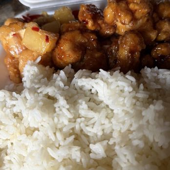 Panda Express - White rice with orange chicken and sweet fire chicken - Chinese Near Me - Council Bluffs, Iowa Panda Express - White rice with orange chicken and sweet fire chicken - Chinese Near Me - Council Bluffs, Iowa