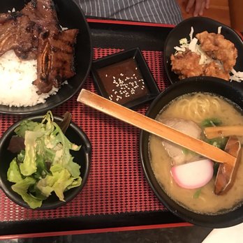 Teishoku - Combo B- kalbi, chicken karaage and miso ramen $14.95 - Japanese Near Me - Honolulu, Hawaii Teishoku - Combo B- kalbi, chicken karaage and miso ramen $14.95 - Japanese Near Me - Honolulu, Hawaii