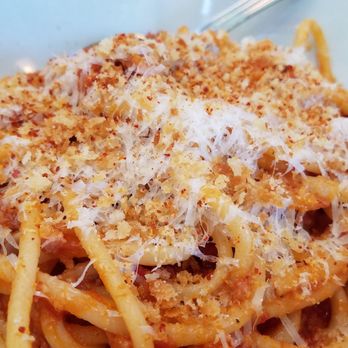 Massilia - Spaghetti Bolognese: beef, tomato, rosemary - French Near Me - Santa Monica, California