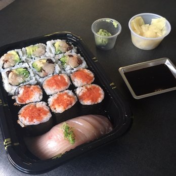 Monster Sushi - Special yellow tail, spicy tuna, yellow tail Little tin for soy sauce, plenty of ginger and wasabi - Sushi Bars Near Me - Morristown, New Jersey Monster Sushi - Special yellow tail, spicy tuna, yellow tail Little tin for soy sauce, plenty of ginger and wasabi - Sushi Bars Near Me - Morristown, New Jersey