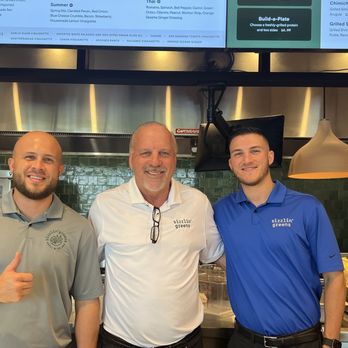 Sizzlin’ Greens - Father and sons - Owners (missing a son) - Salad Near Me - Winter Garden, Florida Sizzlin’ Greens - Father and sons - Owners (missing a son) - Salad Near Me - Winter Garden, Florida
